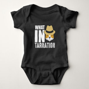 Funny Cowboy Dog What in Tarnation Baby Bodysuit