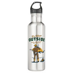 Funny Cowboy Drinking Whiskey 710 Ml Water Bottle