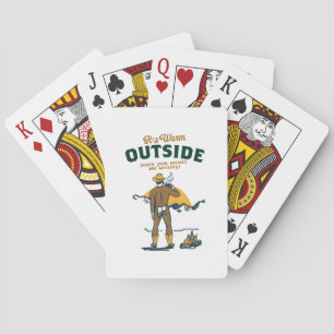 Funny Cowboy Drinking Whiskey Playing Cards