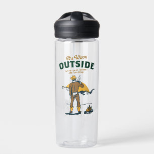 Funny Cowboy Drinking Whiskey Water Bottle