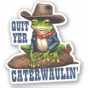 Funny cowboy frog western caterwaulin personalised