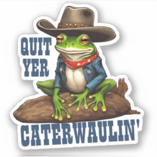 Funny cowboy frog western caterwaulin personalized