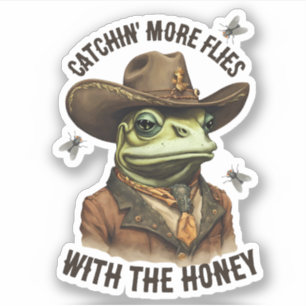 Funny cowboy frog western flies personalised