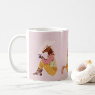 Funny Cowboy Horse Coffee Mug – Quirky Animal Art