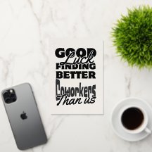 Funny Coworker Leaving Card, Humourous Going