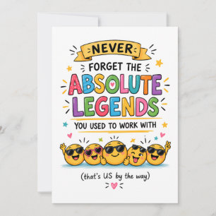Funny Coworker Leaving Card   Work Bestie Farewell