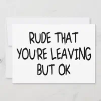 Funny Coworker Leaving Farewell Goodbye Card | Zazzle, image size:200x200
