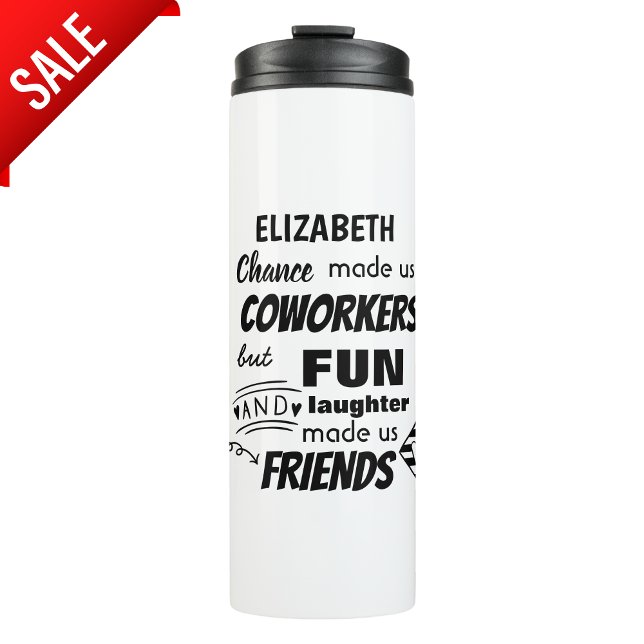 Funny COWORKER Leaving Goodluck Goodbye Friend Thermal Tumbler (Creator Uploaded)
