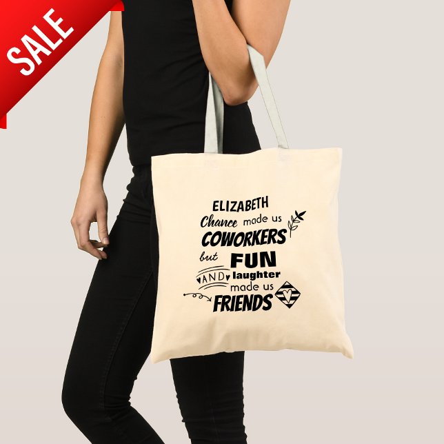Funny COWORKER Leaving Goodluck Goodbye Friend Tote Bag (Creator Uploaded)