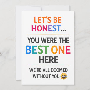 Funny Coworker Leaving work friend leaving Card