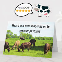 Funny Cows Happy Retirement Joke Card