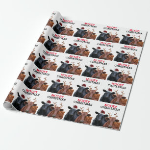 Funny Cows Mooey Christmas Wrapping Paper