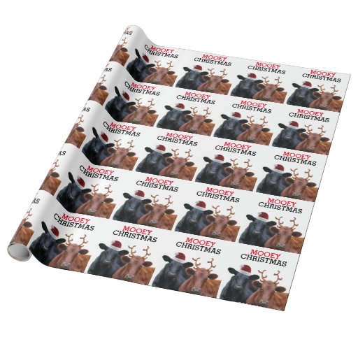 Image of Funny Cows Mooey Christmas Wrapping Paper