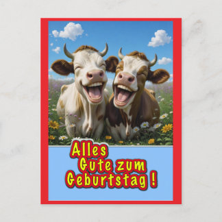 funny cows postcard