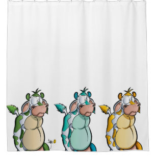 Funny cows shower Curtain