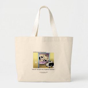 Funny Cows: Tote Bag "Pasteur Bedtime"