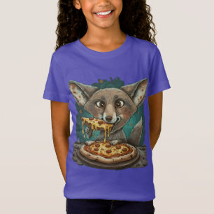 Funny coyote eating pizza T-Shirt