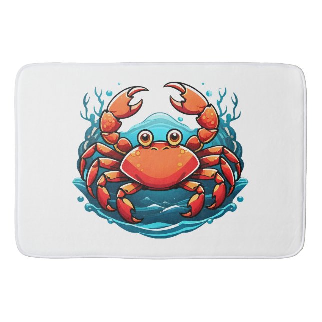 funny-crab bath mat (Front)
