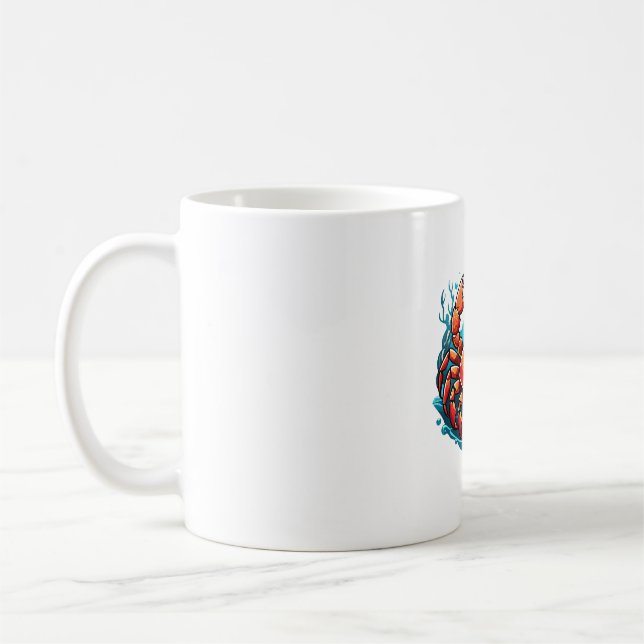 funny-crab coffee mug (Left)