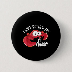 Funny Crab Costume For Men Women Crab Eating Fan C 6 Cm Round Badge