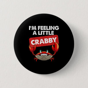Funny Crab Costume For Men Women Crab Eating Fan C 6 Cm Round Badge
