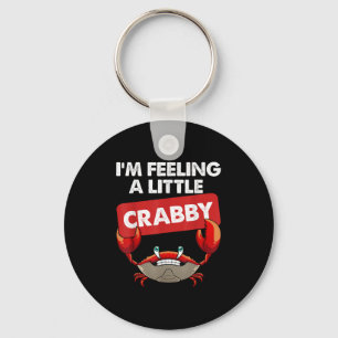 Funny Crab Costume For Men Women Crab Eating Fan C Key Ring