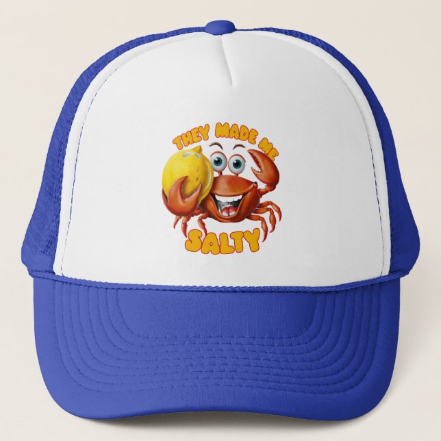 Funny Crab Trucker Hat (Front)