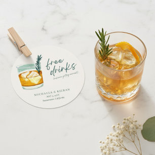 Funny Craft Cocktail Wedding Save The Date