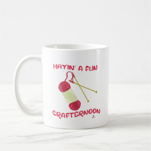 Funny Crafternoon Crafty Hobby Slogan Art Coffee Mug