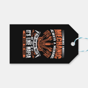 Funny Craftsman Tee Once A Mechanic Always A Mecha Gift Tags