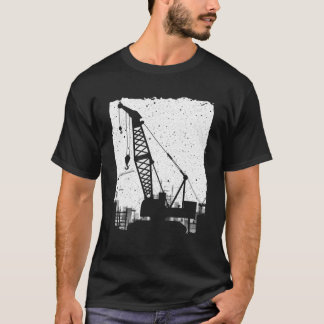 Funny Crane Art Men Women Crane Operator Heavy Equ T-Shirt