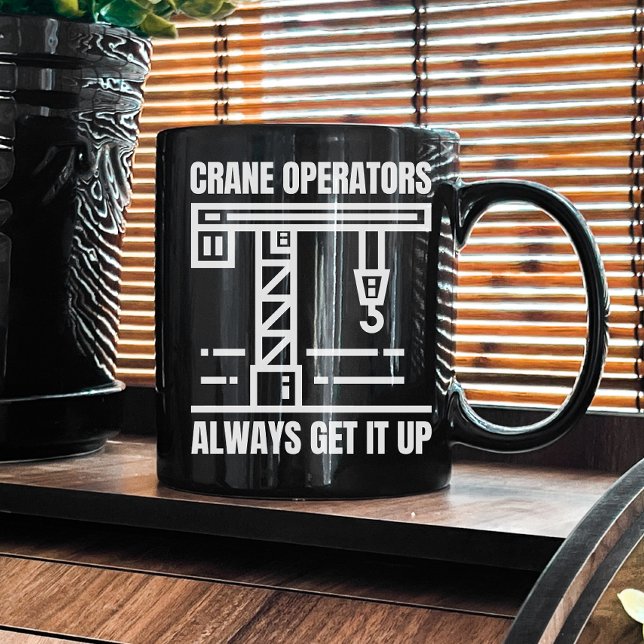 Funny Crane Operator | Construction Job Site Humou Coffee Mug (Creator Uploaded)