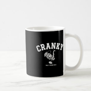 Funny Cranky Fishing Reel Pun Humour Fishermen Men Coffee Mug