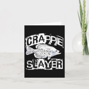 Funny Crappie Fishing Freshwater Fish Gift Men Wom Card