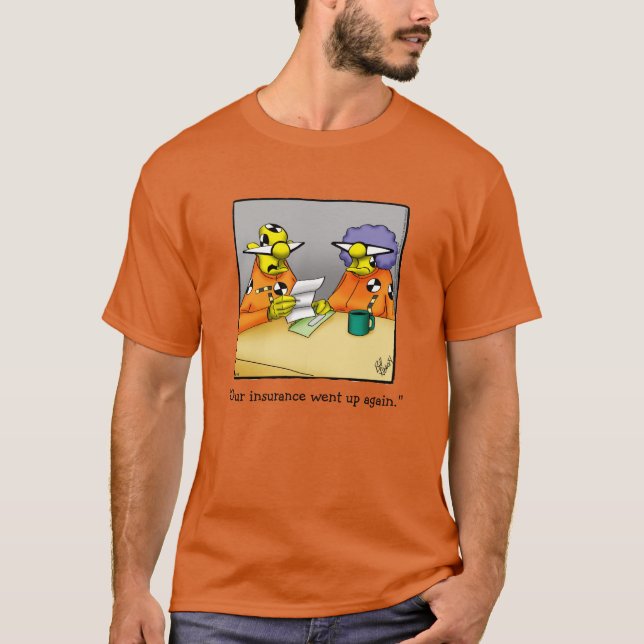 Funny Crash Test Dummies Humour Tee Shirt (Front)