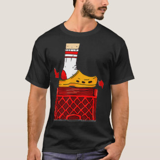 Funny Crate Challenge Shoe Diagram Slipping T-Shirt