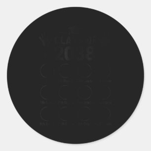 Funny Crater Generation Cl Of 2038 Grow With Me Gi Classic Round Sticker