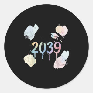 Funny Crater Generation Cl Of 20&#; Grow With Me Classic Round Sticker