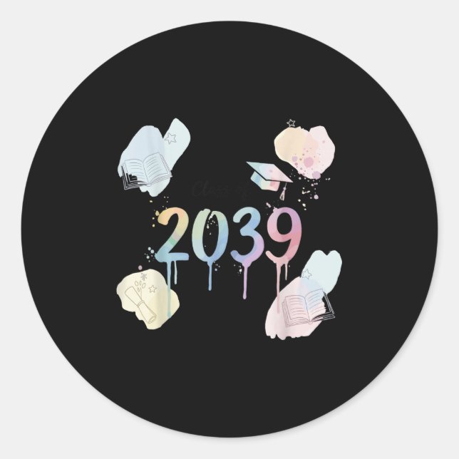 Funny Crater Generation Cl Of 20&#;  Grow With Me  Classic Round Sticker (Front)