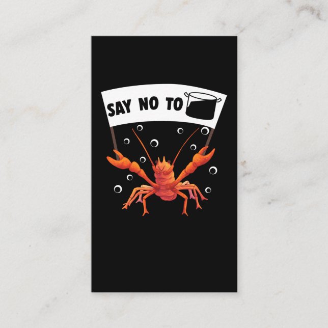 Funny Crawfish Boil Pun Crayfish Season Lobster Business Card (Front)