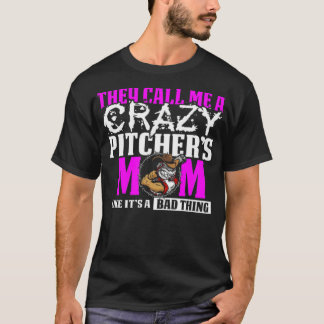 Funny Crazy Baseball Pitchers Mum babe bag  T-Shirt