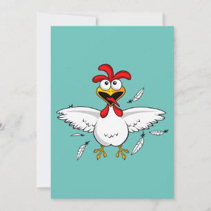 Funny Crazy Cartoon Chicken Wing Fling