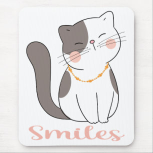 Funny Crazy Cat Lady Kitty Mum Cartoon Cute kItten Mouse Mat