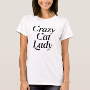 Funny Crazy Cat Lady Working From Home Watercolor T-Shirt