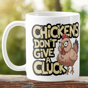 Funny Crazy Chicken Lady Cluck Off Antisocial Farm Coffee Mug