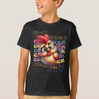 Funny Crazy Clucker Chicken - Cartoon Rooster
