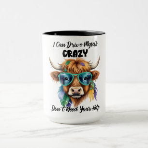 Funny Crazy Cow Mug