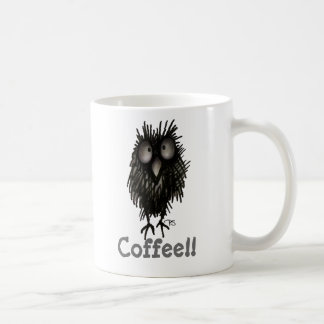 Funny Crazy Cute Coffee Paul Stickland Owl Mug