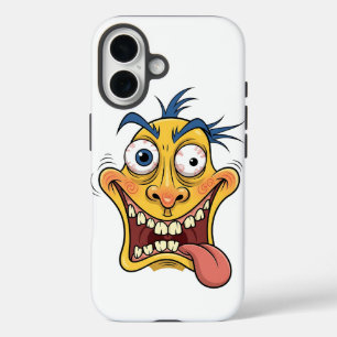 Funny Crazy Face Cartoon iPhone Case – Colourful G