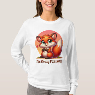 Funny crazy fox lady T-Shirt